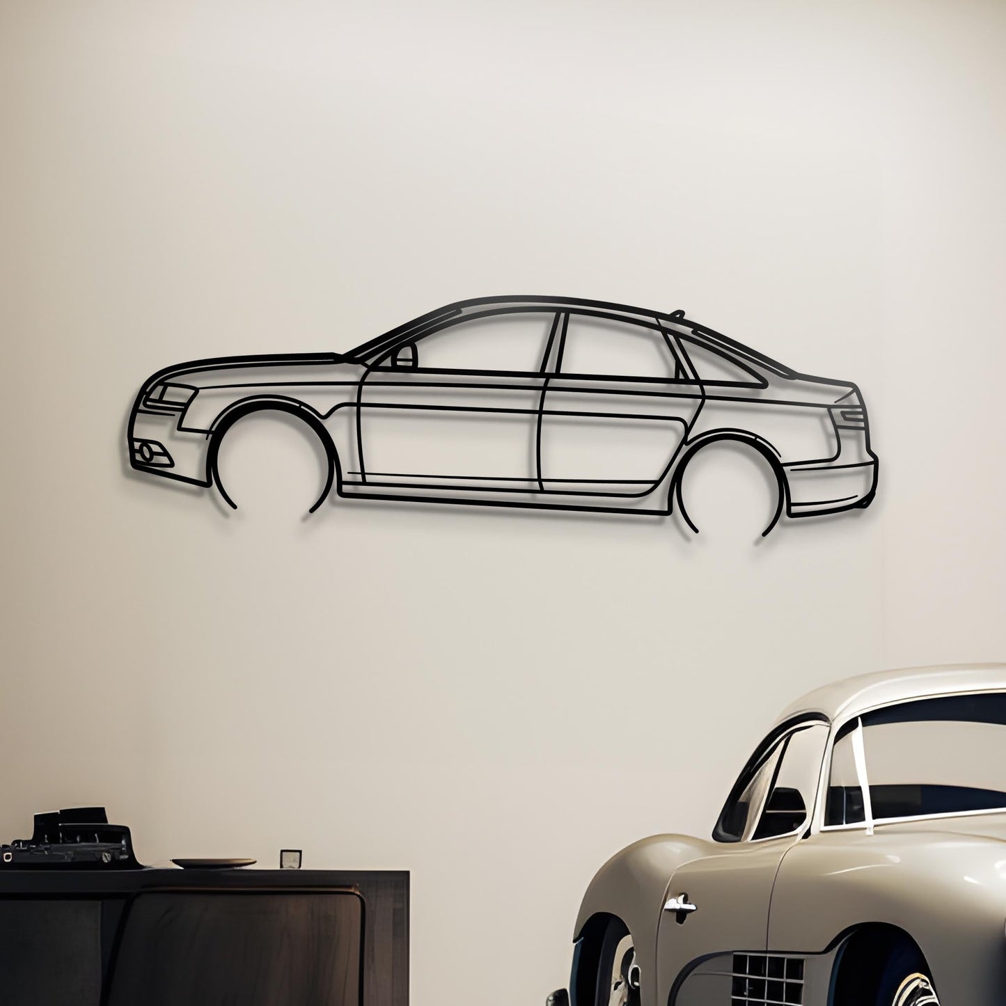 2009  A6 4F Facelift Metal Silhouette
