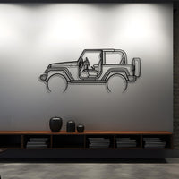 2008 Wrangler Rubicon Metal Silhouette