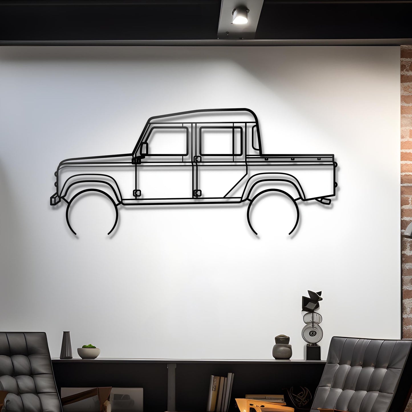 2006 Land Rover Defender 110 Metal Silhouette