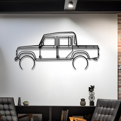 2006 Land Rover Defender 110 Metal Silhouette