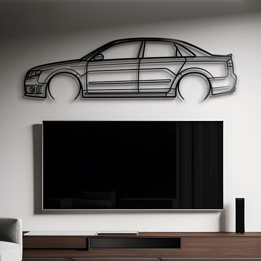 2007 Audi RS4 Metal Silhouette