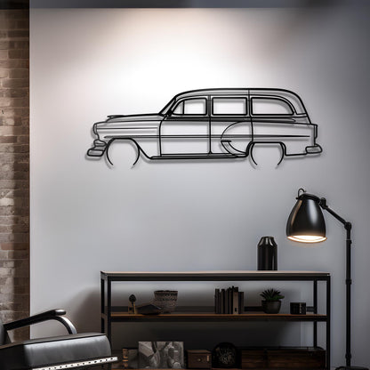 1964 Chevrolet Wagon Metal Silhouette