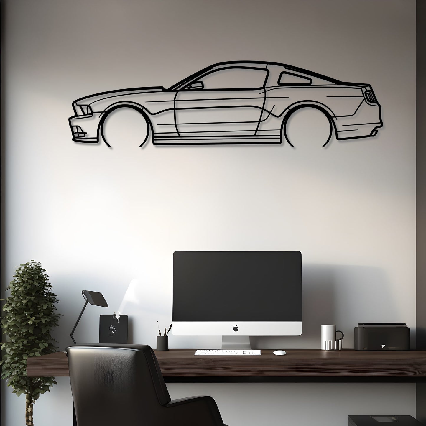 2013 Ford Mustang Metal Silhouette