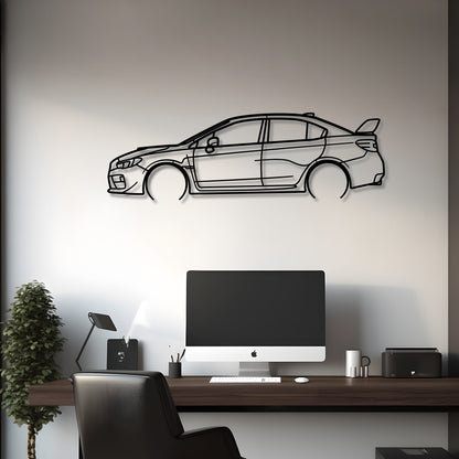 2015 Subaru Impreza WRX STI Metal Silhouette