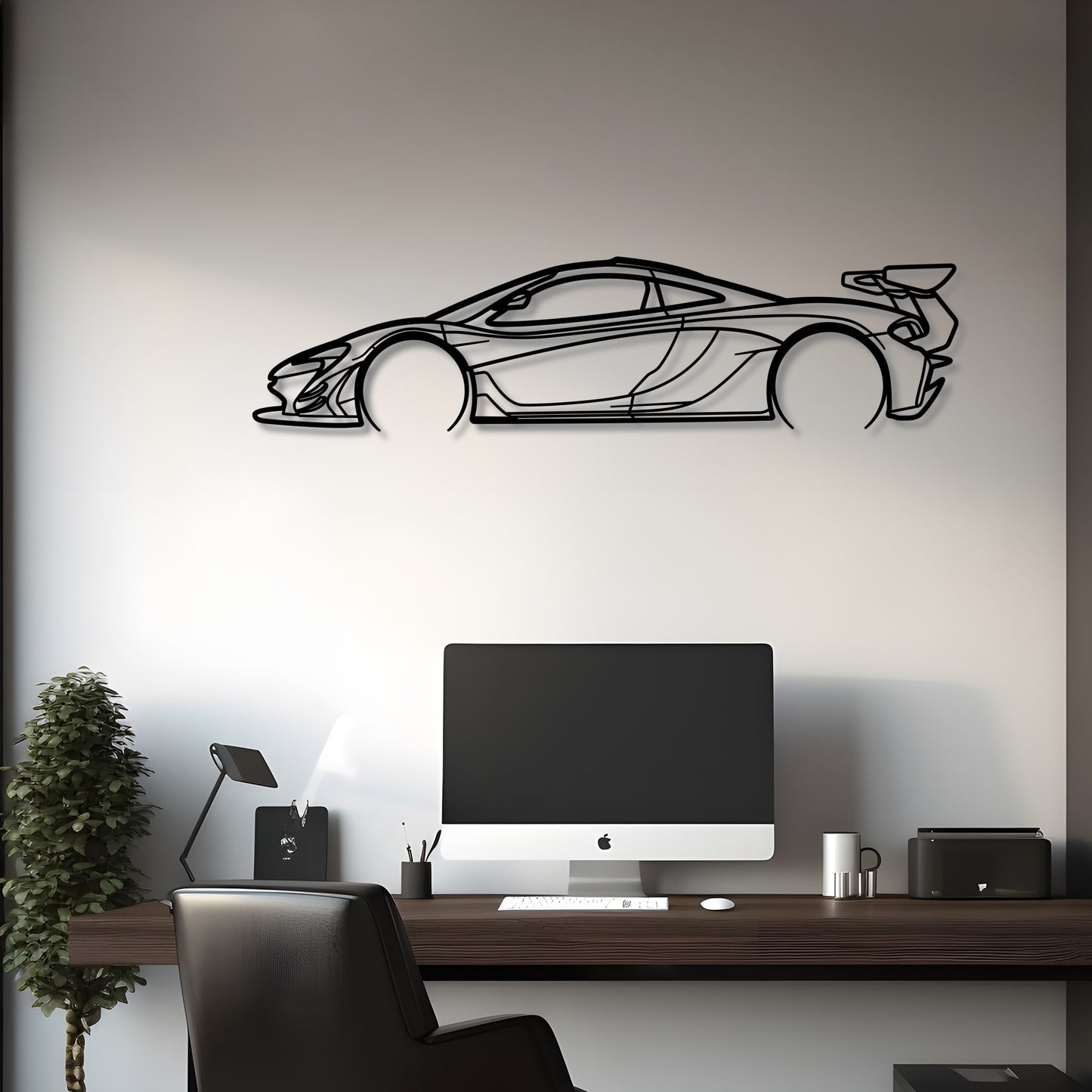 2022 McLaren P1 GTR Metal Silhouette