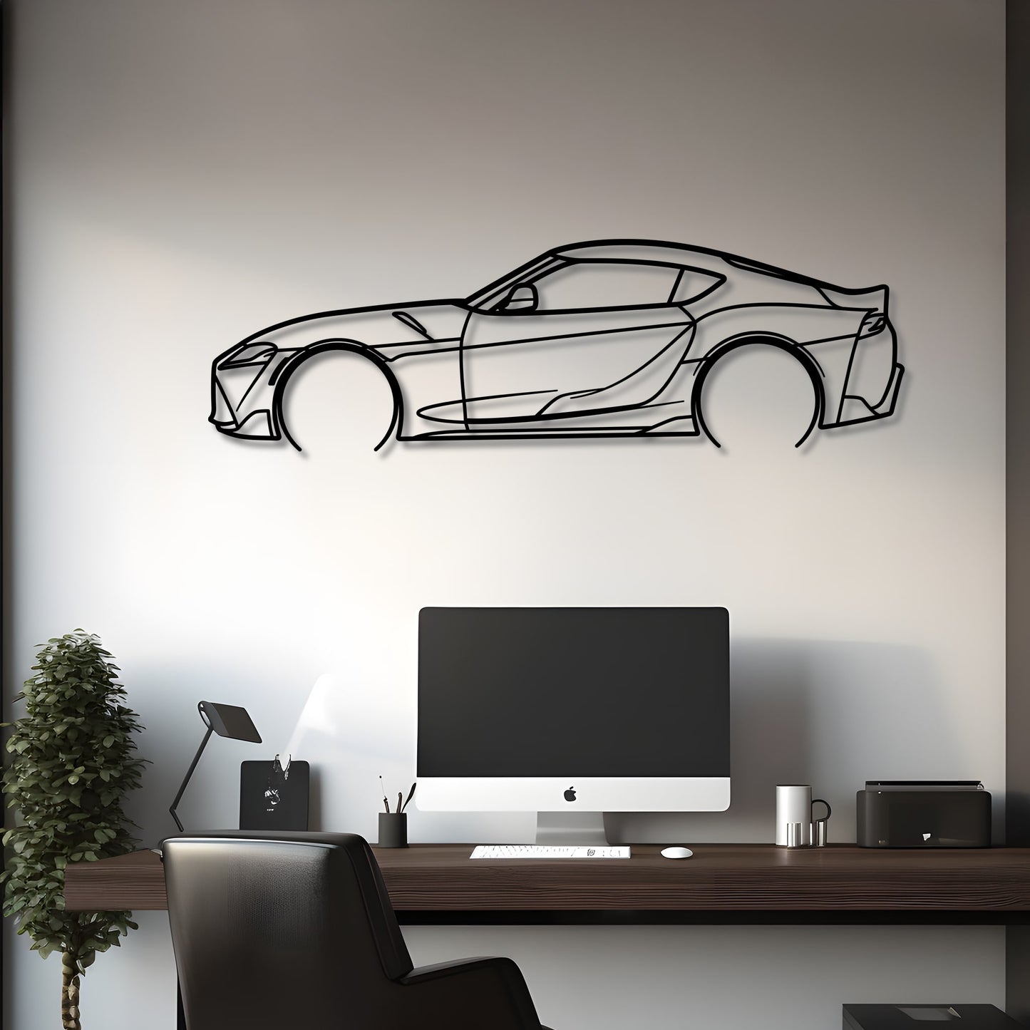 2023 Toyota GR Supra MK5 Metal Silhouette