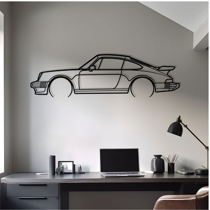 1980 911 Turbo S Metal Silhouette