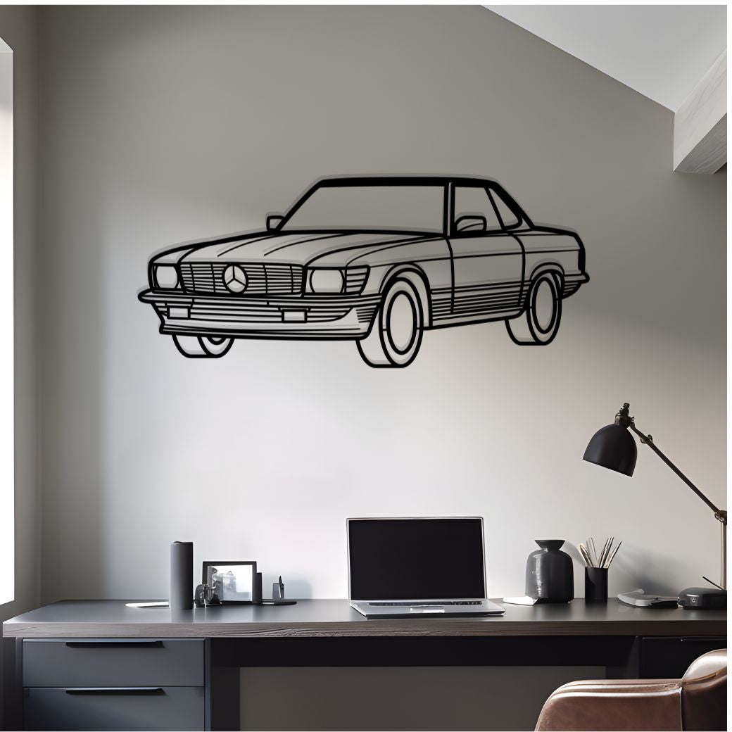 1987 300 SL (R107) Diagonal Metal Silhouette