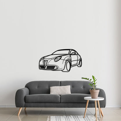 2011  Mito Quadrifoglio Diagonal Metal Silhouette