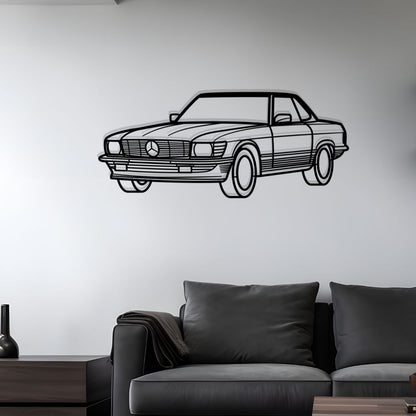 1987 300 SL (R107) Diagonal Metal Silhouette
