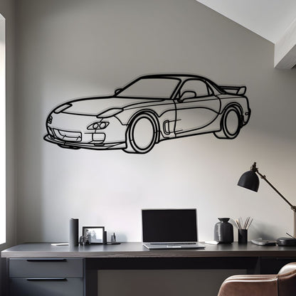 2002 RX7 Metal Silhouette