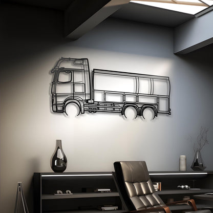 2020 Mercedes Benz Actros Metal Silhouette