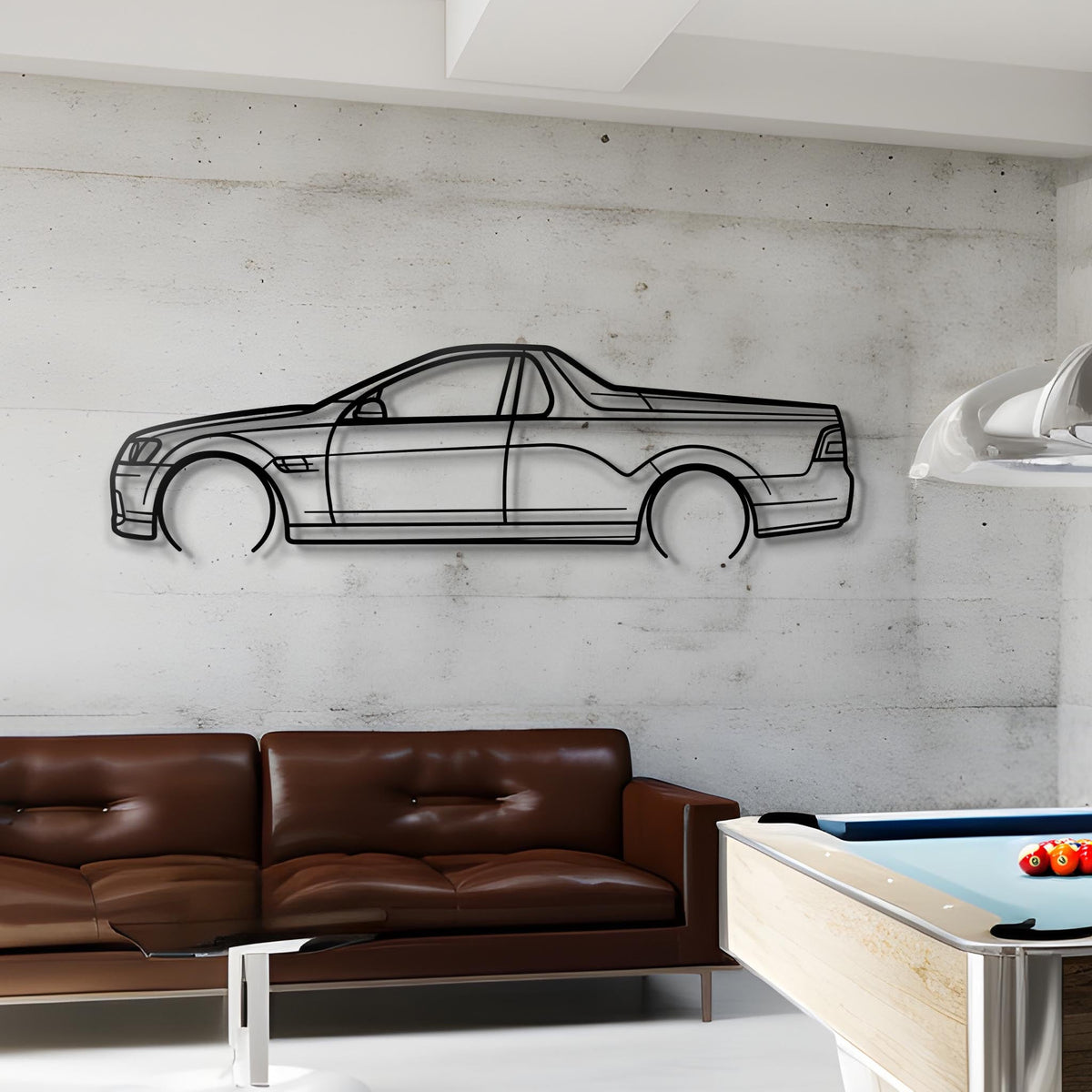 2013 VE 2013 Series 2 SS UTE Metal Silhouette Steel Wall Art — Custom Laser Cut Silhouettes by Steelshape