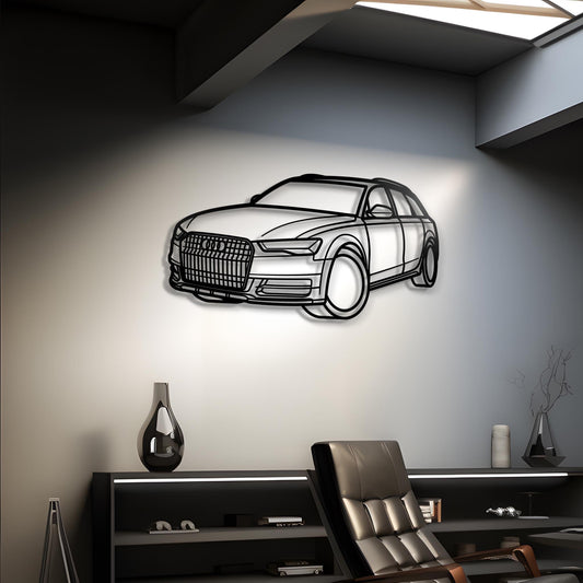 2016 Audi Allroad Quattro Diagonal Metal Silhouette