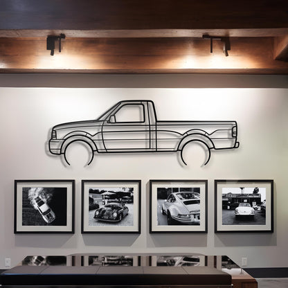 1992 Ford Ranger Metal Silhouette