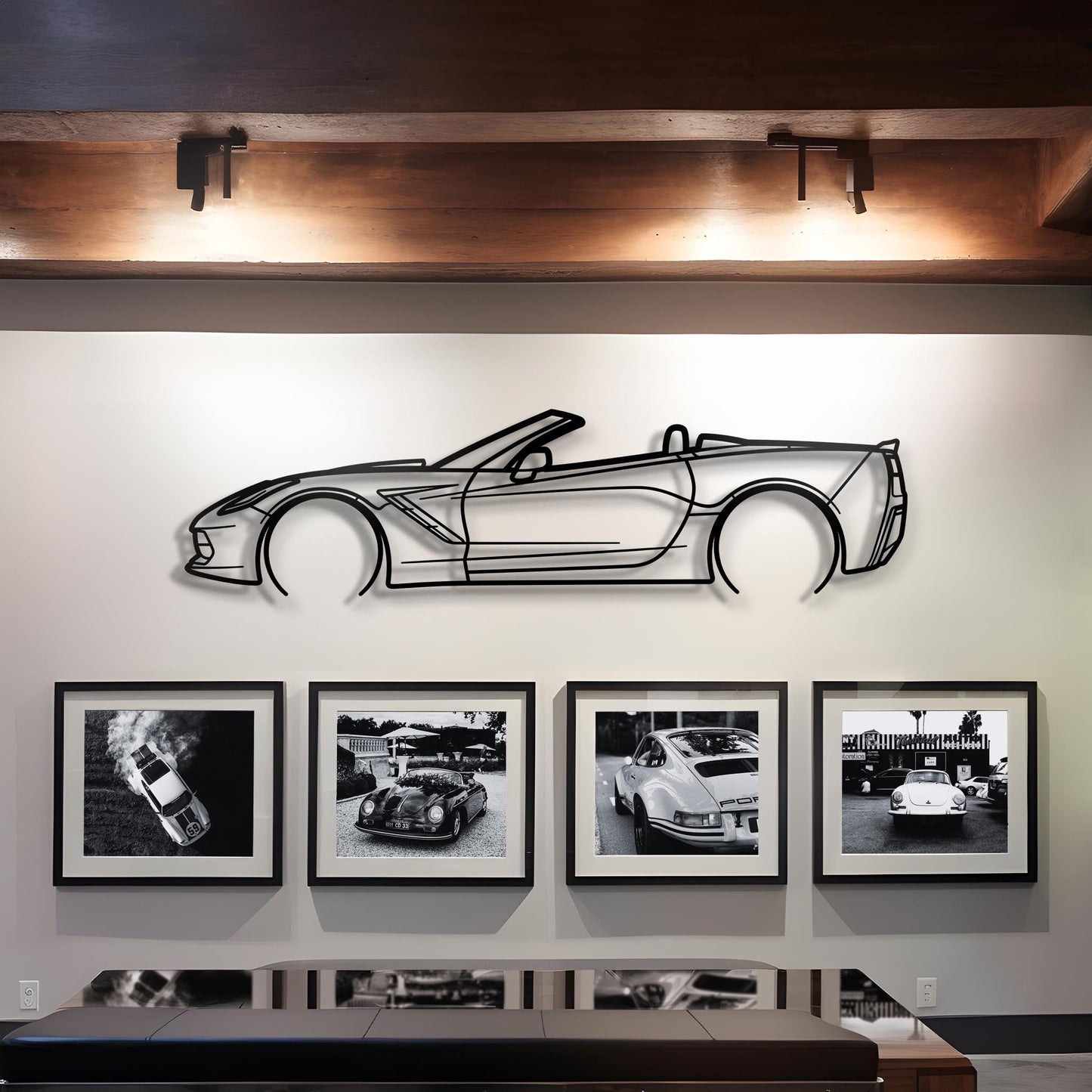 2016 Chevrolet Corvette Stingray 3LT Metal Silhouette