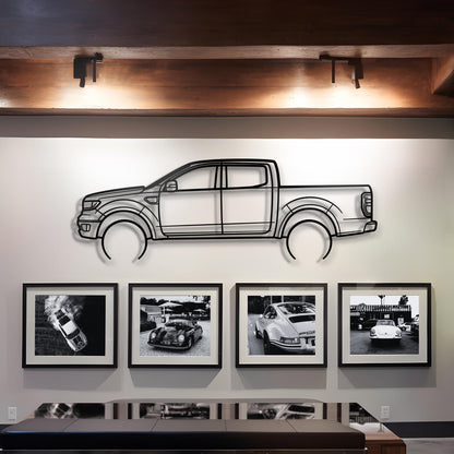 2019 Ford Ranger Lariat Metal Silhouette