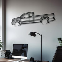 2001 F 250 Super Duty Metal Silhouette