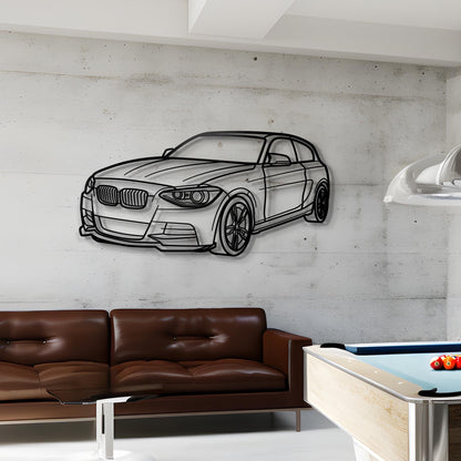 2013  M135i Diagonal Metal Silhouette