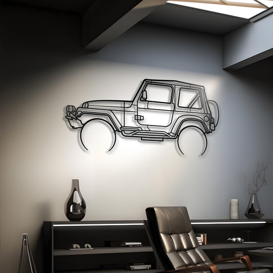 1982 Jeep Wrangler Metal Silhouette