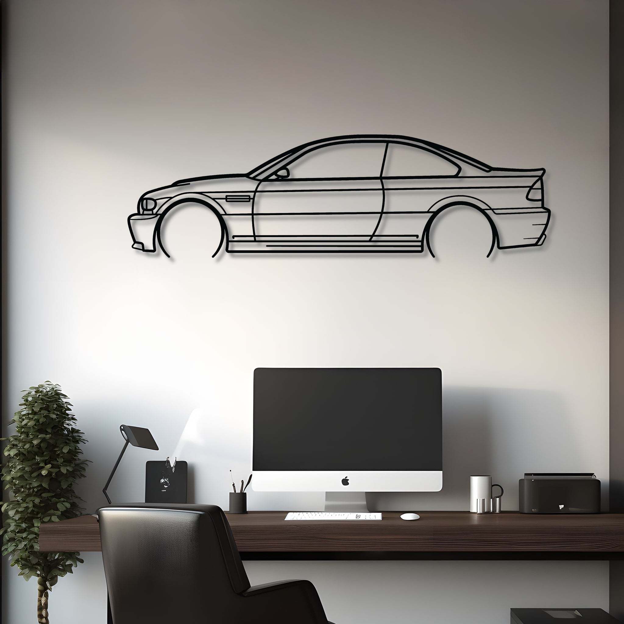 2006 BMW E46 M3 Metal Silhouette