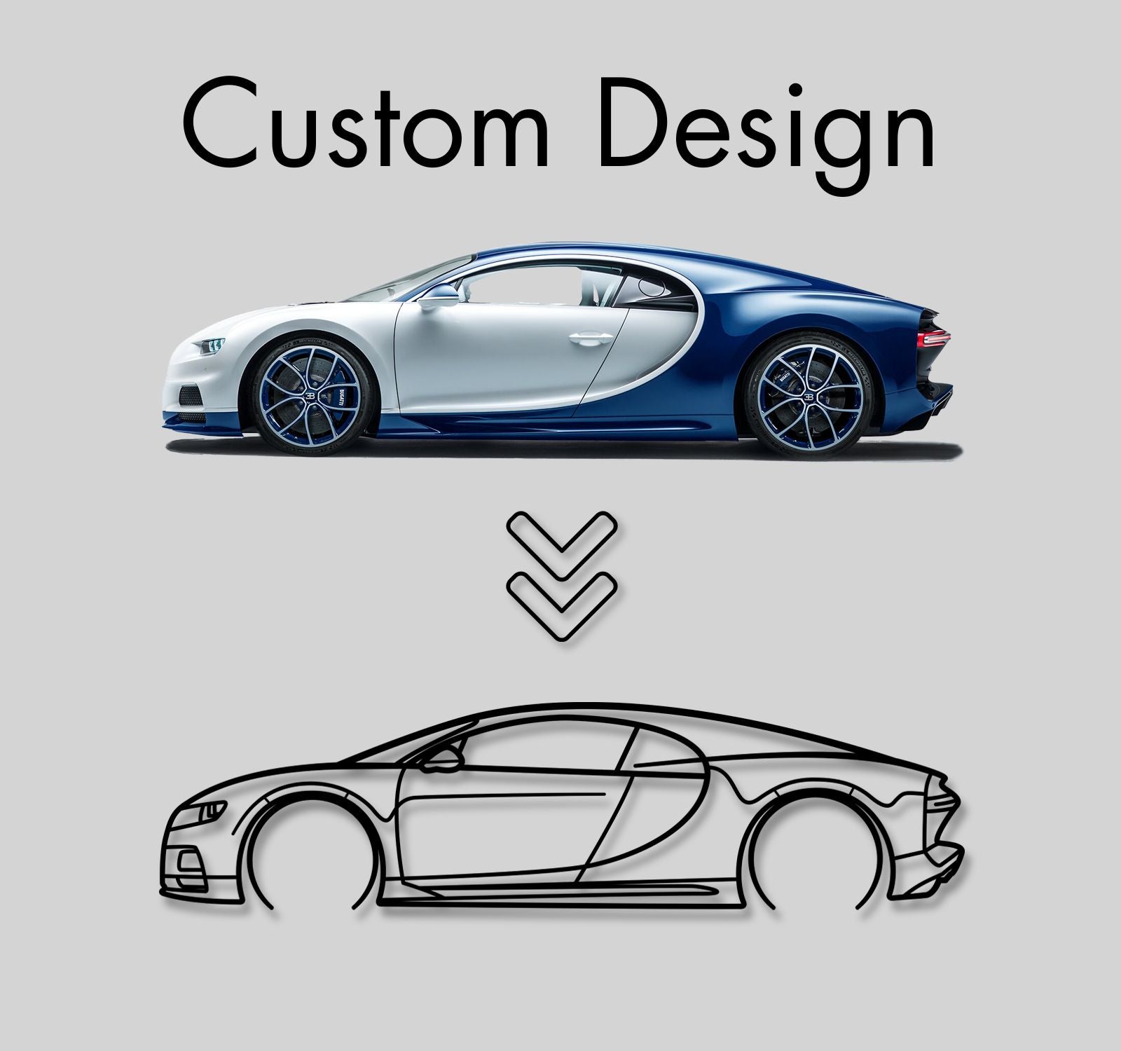 Your Custom Metal Car Silhouette