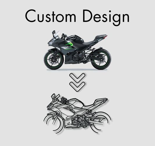 Your Custom Metal Motorcycle Silhouette