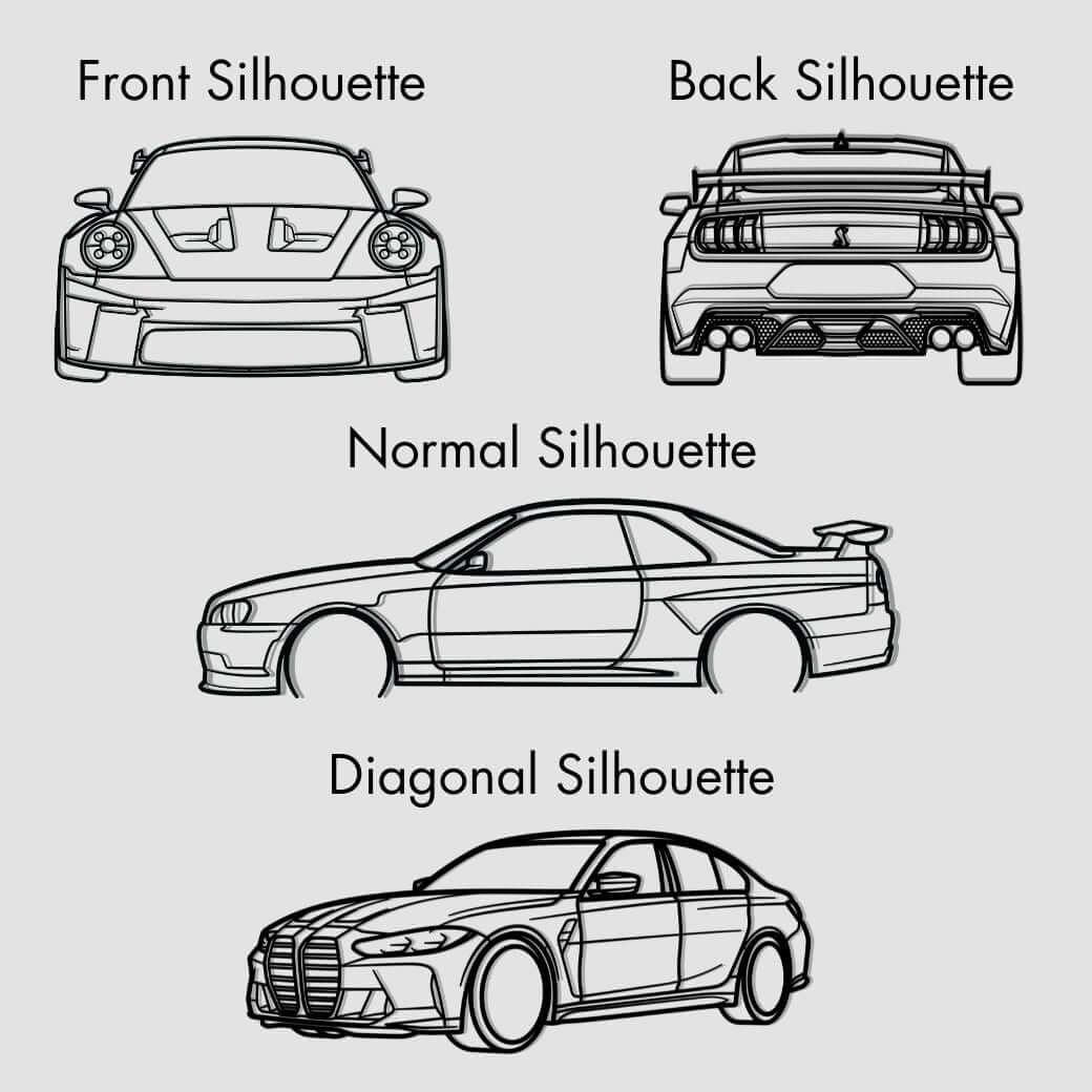 Your Custom Metal Car Silhouette Steel Wall Art — Custom Laser Cut Silhouettes by Steelshape