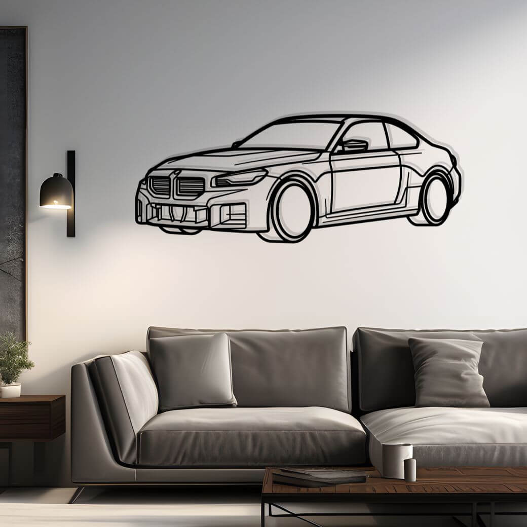 2023 M2 Diagonal Metal Silhouette Steel Wall Art — Custom Laser Cut Silhouettes by Steelshape