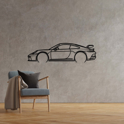 2021 Porsche 911 (992) GT3 Metal Silhouette